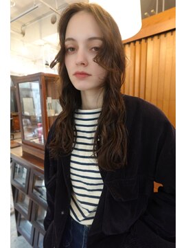 テテ ニコ(tete nico) 【鈴木陸来】ブリーチなしダブルカラー×ニュアンスパーマ