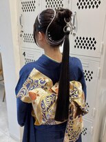 リル 新浜店(LiL)&nbsp;成人式リングポニテ葭本9