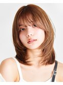【La fith】オリーブベージュ×顔回りレイヤー