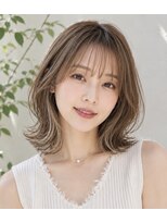 ツミカヘアーサロン(TSUMICA hair salon)&nbsp;小顔くびれミディアムレイヤー☆韓国風シースルーバング