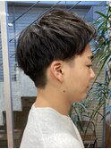 メンズカット/短髪/アップバング/好印象スタイル/20代30代