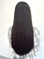 カノエ 福岡香椎店(canoe)&nbsp;グレーブラック 縮毛矯正 トリートメント ロング 艶髪 20代