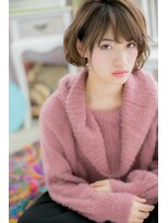 ミック 日暮里店(miq)&nbsp;とろみカールのフェミニンボブ 【miq 日暮里】