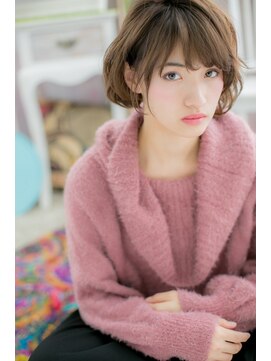 ミック 日暮里店(miq) とろみカールのフェミニンボブ 【miq 日暮里】