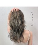 【ロング】ハイライト&グレージュ♪