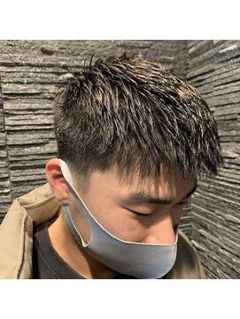 ヒロギンザ 御徒町店(HIRO GINZA) 低めフェードショートスタイル(理容室/メンズカット/上野御徒町)