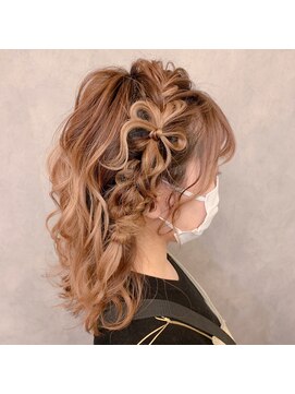 ヘアメイクアンドセットサロン リッコ(Hair make&set salon Ricco) Riccoのりぼんヘア☆