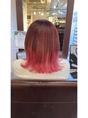 初めての派手髪はピンクグラデーションがおすすめ☆