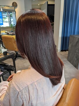 アンド(&.) ブリーチ無しのピンクベージュ☆