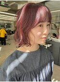 【大名店　江藤】ブリーチなしピンクブラウン