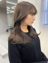 ロンド マーレ 天神大名店(Lond mare) 2023 福岡で可愛いレイヤーカット ロングヘア 韓国黒髪カラー