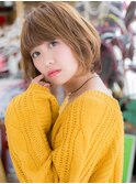 ミルクティーベージュ小顔フレンチカジュアルc5浦和20代30代40代