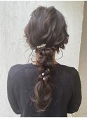 ロング編み下ろしアレンジ