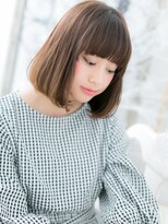モッズヘア 越谷(mod's hair) 前下がり小顔ダークアッシュ切りっぱなしボブc5越谷20代30代40代