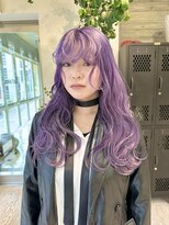 ヲタク(wotaku.)&nbsp;ラベンダーシルバーパープルグレージュハイトーンロング