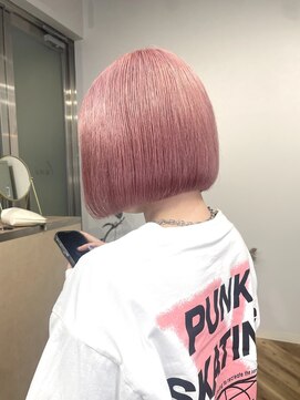 ラニヘアサロン(lani hair salon) ピンクカラー/ハイトーン/ボブ/ケアブリーチ/ダブルカラー