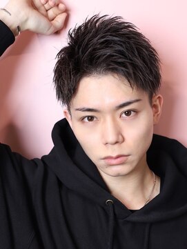 リップス 千葉annex(LIPPS) 刈り上げアップバングショートソフトツイストパーマ