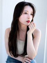 エインアンリー 明治神宮前(AIN.ANLY.)&nbsp;◯長めバングワンカールパーマコテ巻き風パーマデジタルパーマ