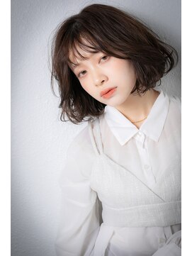 カバーヘア 上尾西口店(COVER HAIR) グレージュアッシュふんわりカールエアリーボブw上尾30代40代