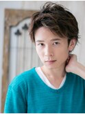 ワイルドアップバングのフレンチカジュアルラフショートb新所沢