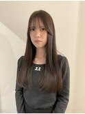 オリーブグレージュ/ロング/ベージュ