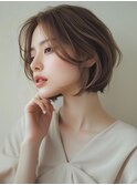 ★暗めカラーグランマッシュフェイスフレーミングデザインカラー