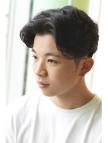 にもう&nbsp;ニュアンスパーマ　センターパート