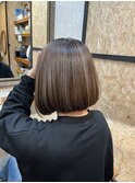 白髪ぼかし細めハイライト