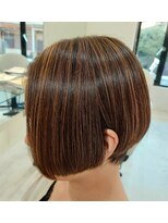 ノーマジーン(Norma jean)&nbsp;20代30代40代ハイライトブリーチなし大人ボブ前下がり立体感