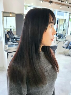 エイス 梅田 中津(Ace) フェイスレイヤー　切りっぱなしロング