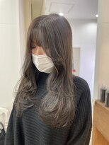 シエル フクオカ(CIEL FUKUOKA)&nbsp;大人レイヤーロング透け感グレージュ