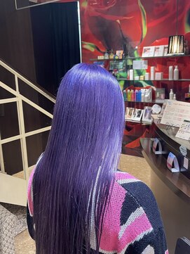 アース 土気あすみが丘店(HAIR&MAKE EARTH) 色落ちもキレイ！！パープルカラー