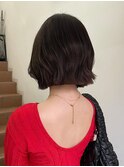 原宿ブリーチなしダブルカラーピンクベージュミディアムボブ20代