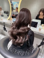 ロンドウル 熊本(Lond ulu) ウェーブミディアムメルティカラー×ブリーチなし韓国【熊本】