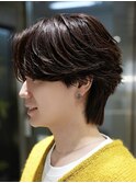 曲がる縮毛矯正／カルマセンターパート
