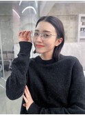 美髪韓国レイヤーイメチェン似合わせワイドバング外ハネボブ