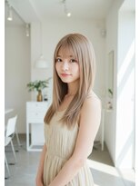 フュージョンファイブ(FUSION5)&nbsp;レイヤーロングベージュ20代30代40代くびれエクステ韓国ヘア