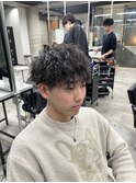 ツイスパマッシュパーマ/メンズ/刈り上げ/眉毛/ツイスト