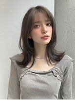 レア 銀座(Le'a)&nbsp;レイヤーカットハイレイヤー顔周りカット韓国風レイヤー髪質改善