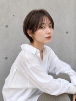 ゲイン(Gain)&nbsp;ショートカット×白髪ぼかし、ハイライト×縮毛矯正×髪質改善
