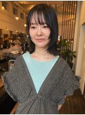 【顔まわりにポイント】レイヤーボブ