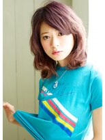 アズーア ヘアーアンドスパ(azure hair&spa)&nbsp;アッシュバイオレット　ほつれウエーブ【横浜駅】