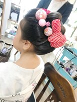 ロカット サロン(Roquat Salon) キッズ七五三日本髪ヘアアレンジ【ヘアセット 立川/立川南】