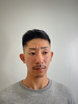 メンズアンダーバーホワイト 南海難波店(Men's _WHITE)&nbsp;アップバング×フェード