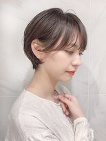 ラミ(L'ami) 【東 純平】大人可愛く耳掛けショート＋ディープベージュ