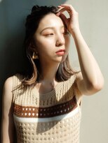 アイティー バイ アルバム 中野店(IT by ALBUM)&nbsp;お団子アレンジ_クールショートピンクベージュボブルフ_58048