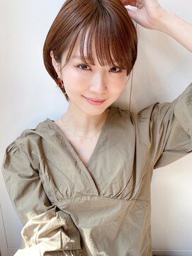 トゥーナ 表参道(tona) 外ハネくびれイヤリングカラーイメチェンラベンダーカラー前髪、