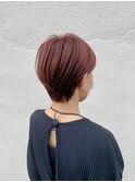 レッドピンク×ショート