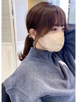 結んでも可愛い後れ毛小顔カット