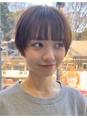 30代40代大人女性/前髪ありショートボブ/ショートヘア/髪質改善